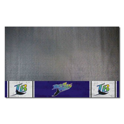 Fan Mats  LLC Tampa Bay Devil Rays Grill Mat Retro Black