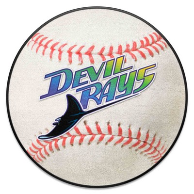 Fan Mats  LLC Tampa Bay Devil Rays Baseball Mat Retro White