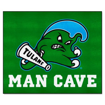 Fan Mats  LLC Tulane Green Wave Tailgater Mat Man Cave Green