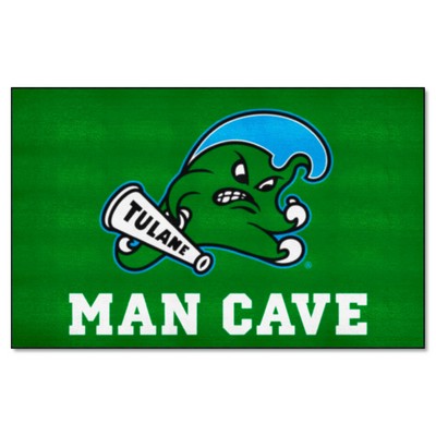 Fan Mats  LLC Tulane Green Wave Ulti-Mat Man Cave Green