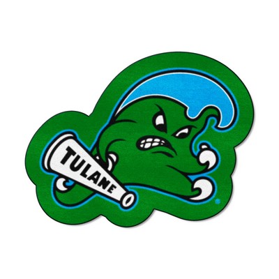 Fan Mats  LLC Tulane Green Wave Mascot Mat Green