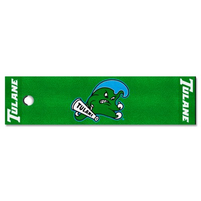 Fan Mats  LLC Tulane Green Wave Putting Green Mat Green