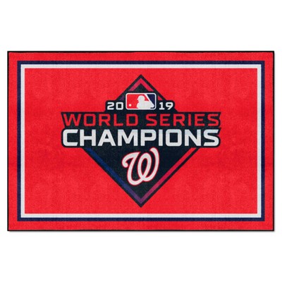 Fan Mats  LLC Washington Nationals 5x8 Rug Red