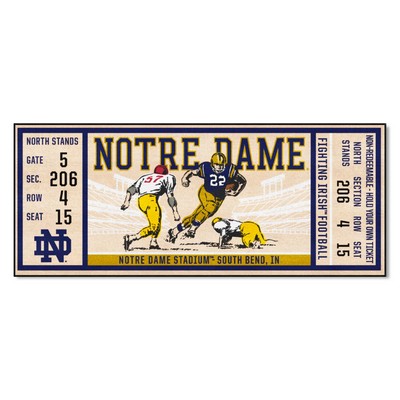 Fan Mats  LLC Notre Dame Fighting Irish Ticket Runner Navy