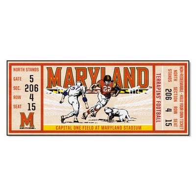 Fan Mats  LLC Maryland Terrapins Ticket Runner Red