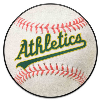 Fan Mats  LLC Oakland Athletics Baseball Mat Retro White