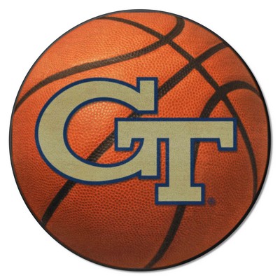 Fan Mats  LLC Georgia Tech Yellow Jackets Basketball Mat Orange