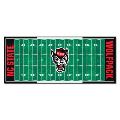 Fan Mats  LLC NC State Wolfpack Football Field Runner Green