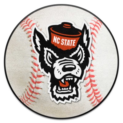 Fan Mats  LLC NC State Wolfpack Baseball Mat White