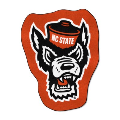 Fan Mats  LLC NC State Wolfpack Mascot Mat Red