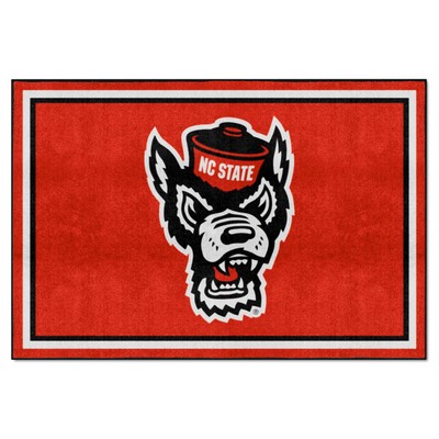 Fan Mats  LLC NC State Wolfpack 5x8 Rug Red