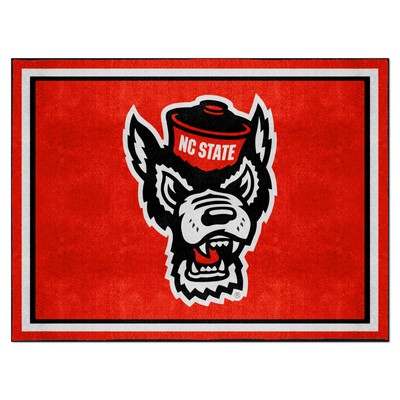 Fan Mats  LLC NC State Wolfpack 8x10 Rug Red