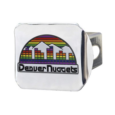 Fan Mats  LLC Denver Nuggets Color Hitch Cover Chrome Chrome