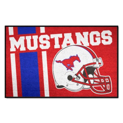 Fan Mats  LLC SMU Mustangs Starter Mat Uniform Red