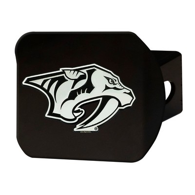 Fan Mats  LLC Nashville Predators Hitch Cover Black Chrome