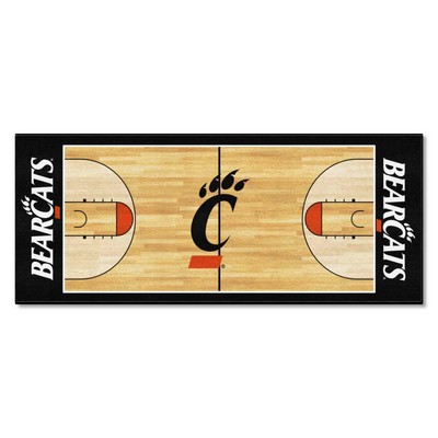 Fan Mats  LLC Cincinnati Bearcats NCAA Basketball Runner Black