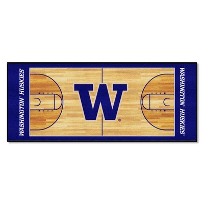 Fan Mats  LLC Washington Huskies NCAA Basketball Runner Purple