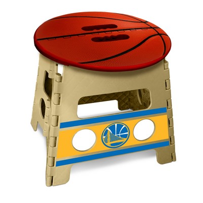 Fan Mats  LLC Golden State Warriors Folding Step Stool Gray