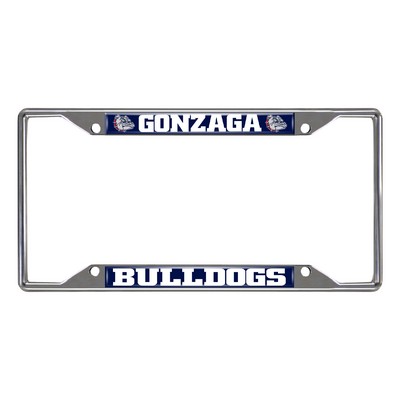 Fan Mats  LLC Gonzaga Bulldogs License Plate Frame Chrome