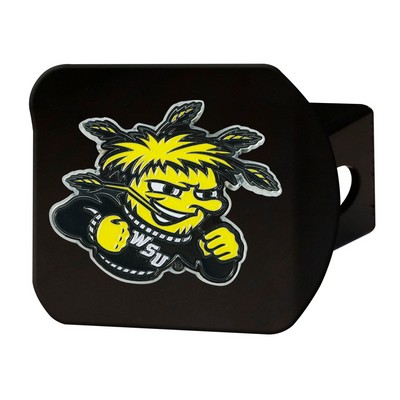 Fan Mats  LLC Wichita State Shockers Color Hitch Cover Black Yellow