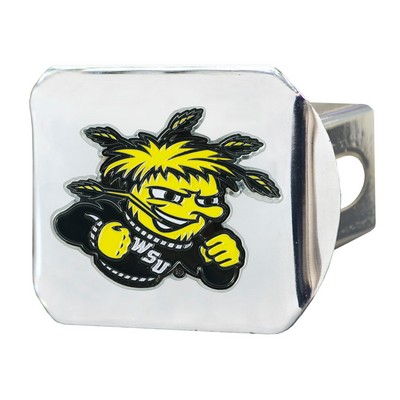 Fan Mats  LLC Wichita State Shockers Color Hitch Cover Chrome Chrome