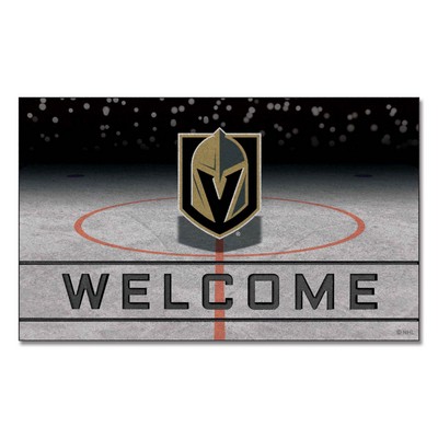 Fan Mats  LLC Vegas Golden Knights Crumb Rubber Door Mat Gray