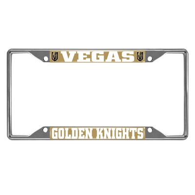 Fan Mats  LLC Vegas Golden Knights License Plate Frame Black