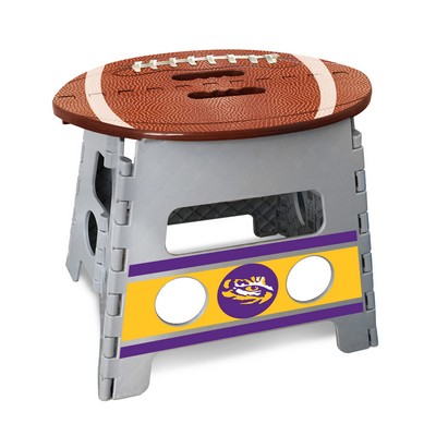 Fan Mats  LLC LSU Tigers Folding Step Stool Gray