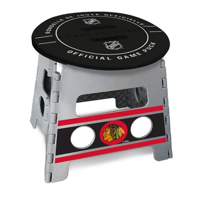 Fan Mats  LLC Chicago Blackhawks Folding Step Stool Gray