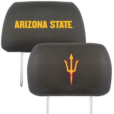 Fan Mats  LLC Arizona State Sun Devils Head Rest Cover Black