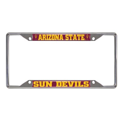 Fan Mats  LLC Arizona State Sun Devils License Plate Frame Red