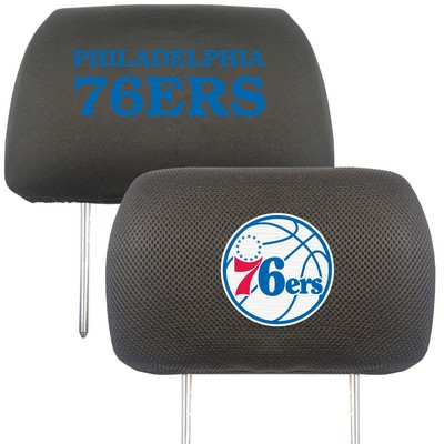 Fan Mats  LLC Philadelphia 76ers Head Rest Cover Black