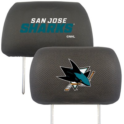 Fan Mats  LLC San Jose Sharks Head Rest Cover Black