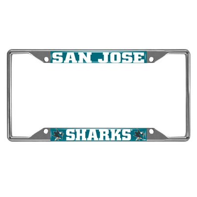 Fan Mats  LLC San Jose Sharks License Plate Frame Teal