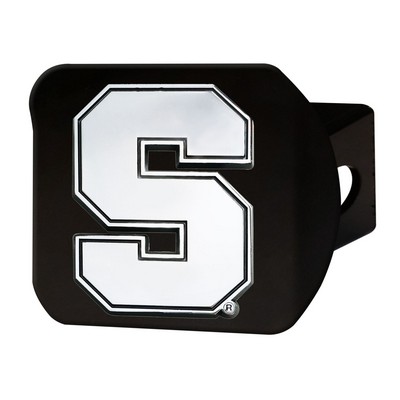 Fan Mats  LLC Syracuse Orange Hitch Cover Black Black