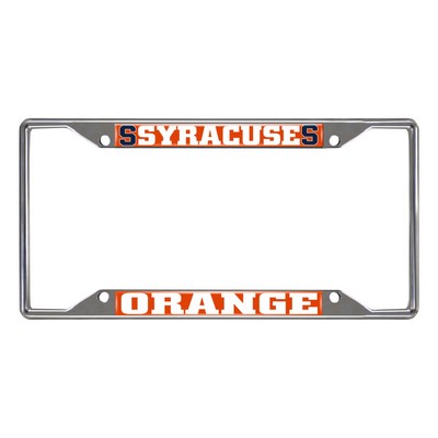 Fan Mats  LLC Syracuse Orange License Plate Frame Orange