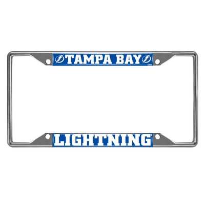 Fan Mats  LLC Tampa Bay Lightning License Plate Frame Royal