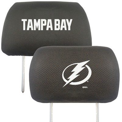 Fan Mats  LLC Tampa Bay Lightning Head Rest Cover Black