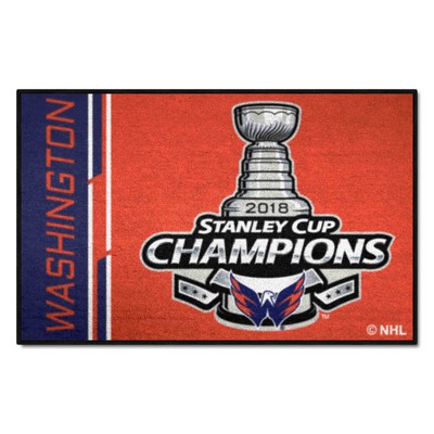 Fan Mats  LLC Washington Capitals Starter Mat Champions Red