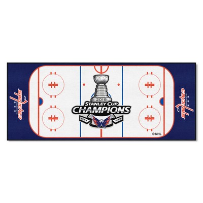 Fan Mats  LLC Washington Capitals Rink Runner White