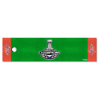 Fan Mats  LLC Washington Capitals Putting Green Mat Green