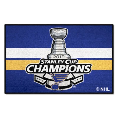 Fan Mats  LLC St. Louis Blues Starter Mat Champions Blue