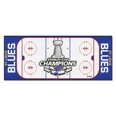 Fan Mats  LLC St. Louis Blues Rink Runner White