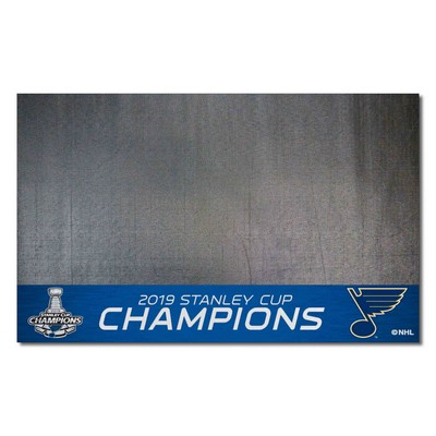 Fan Mats  LLC St. Louis Blues Grill Mat Blue