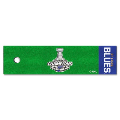 Fan Mats  LLC St. Louis Blues Putting Green Mat Green