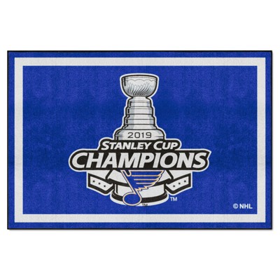 Fan Mats  LLC St. Louis Blues 5x8 Rug Blue