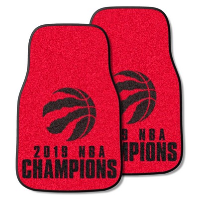 Fan Mats  LLC Toronto Raptors 2-pc Carpet Car Mat Set Red