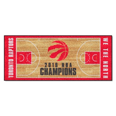 Fan Mats  LLC Toronto Raptors NBA Court Large Runner Tan