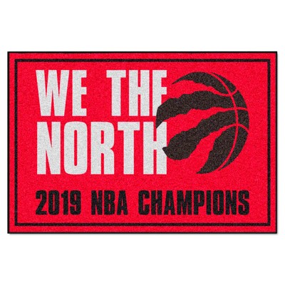 Fan Mats  LLC Toronto Raptors 5x8 Rug Red