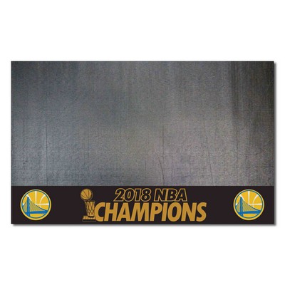 Fan Mats  LLC Golden State Warriors Grill Mat Black